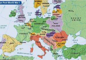 Post Ww1 Map Of Europe Countries Western World Maps