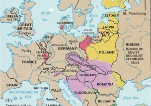 Post Wwi Map Of Europe 10 Explicit Map Europe 1918 after Ww1