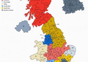 Postcode Map Of England Post Code Map Maps Of Parts Of the British isles Map Of