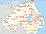 Postcode Map Of northern Ireland Bt Postcode area Wikipedia