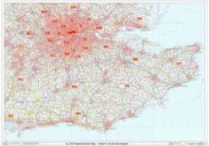 Postcode Map Of south East England 51 Best Postcode Maps Images In 2015 Map Wall Maps Scale Map