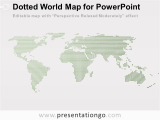 Powerpoint Map Of Canada 3d Perspective Dotted World Map Powerpoint Powerpoint Maps