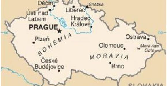 Prague On Europe Map Pin On Czech