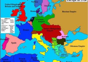 Pre-wwi Europe Map World War One Map Fresh Map Of Europe In 1914 before the
