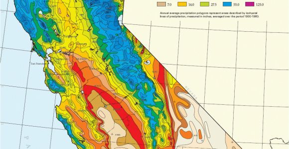 Precipitation Map California California State Map Pictures Best Of California Average Annual
