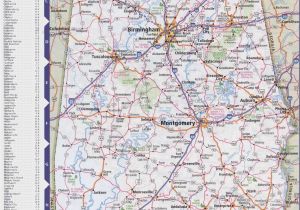 Printable Map Of Alabama Map Of Alabama with Cities and towns