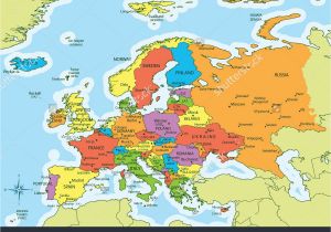 Printable Map Of Europe with Capitals and Countries Map Of European Cities and Countries Best Europe Capitals