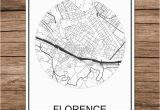 Printable Map Of Florence Italy Florence Italy Famous World City Street Map Print Poster Abstract