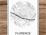 Printable Map Of Florence Italy Florence Italy Famous World City Street Map Print Poster Abstract