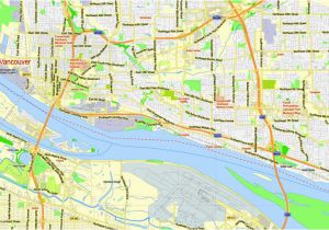 Printable Map Of Portland oregon Portland Vancouver oregon City Salem Large area Printable Map