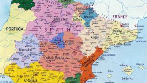Printable Map Of Spain with Cities Spain Maps Printable Maps Of Spain for Download