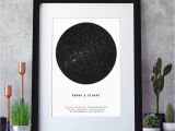 Printable Maps Of France Personalised Metallic Star Map Print