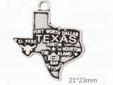 Product Map Of Texas 2019 New Design Texas America State Map Charm Antique Pendant Diy