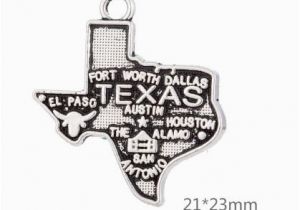 Product Map Of Texas 2019 New Design Texas America State Map Charm Antique Pendant Diy