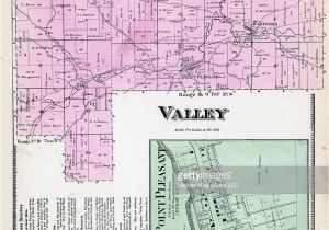 Property Maps Ohio Ohio 1870 Valley township Point Pleasant Hartford Guernsey County