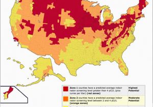 Radon Gas Map Michigan Radon Gas Map for Canada Potential Risk Of Radon Gas Contemporary