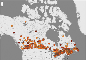 Radon Gas Map Michigan Radon Gas Map for Canada Potential Risk Of Radon Gas Contemporary