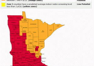 Radon Map Minnesota Radon Gas Map Elegant Radon Levels In Ia Counties Maps Directions