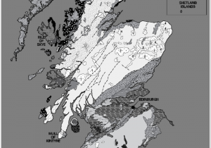 Radon Map northern Ireland Generalised Bedrock Geological Map Of Scotland Derived From