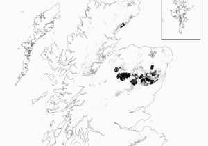 Radon Map northern Ireland Provisional Radon Potential Map Of Scotland Showing the