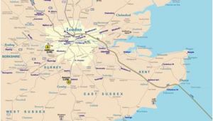 Rail Map Of southern England Rail Map Of southeast England Johomaps