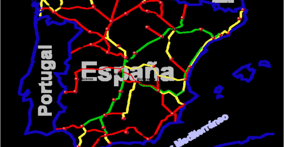Rail Map Of Spain Misc Rail Maps Skyscrapercity