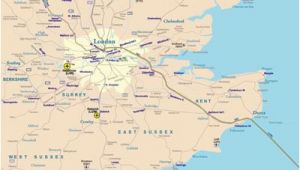 Rail Map south East England Rail Map Of southeast England Johomaps