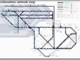 Rail Map south East England south Eastern Train Rail Maps