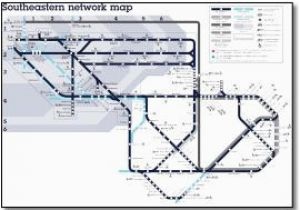 Rail Map south East England south Eastern Train Rail Maps