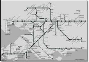 Railway Map north West England Great Western Train Rail Maps