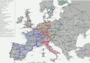 Railway Map Of Europe High Speed Rail In Europe Revolvy