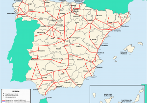 Railway Map Of Spain 100 Spain Map by Train Yasminroohi
