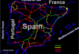 Railway Map Spain 100 Spanish Railway Map Yasminroohi