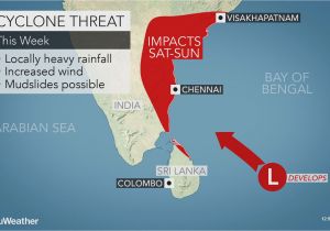 Rain Map California Potential Tropical Cyclone May Impact India During Mid December