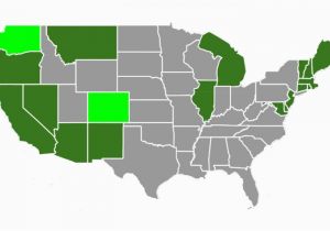 Recreational Marijuana Colorado Map State Marijuana Laws In 2018 Map