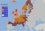 Red Hair Map Of Europe Percentage Of Europe with Red Hair Infographs that are