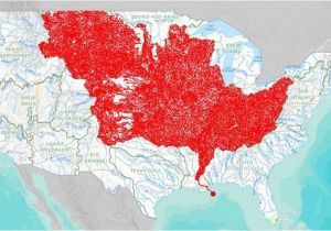 Red River Canada Map the 7 000 Streams that Feed the Mississippi River Mapped