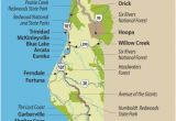Redwood forest oregon Map Travel Info for the Redwood forests Of California Eureka and