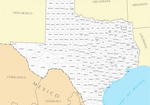 Refugio Texas Map Texas Map with Counties and Highways Texas County Map Map Od Texas