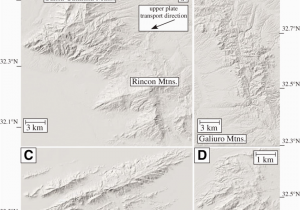 Relief Map Of Arizona Examples Of Extensionparallel and Extension Perpendicular Drainages