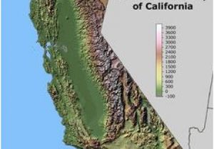 Relief Map Of California 14 Best Ca Relief Map Images California Map California Regions