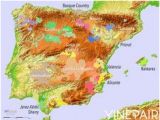 Relief Map Of Spain 239 Best Wine Related Maps Guides Images In 2017 French Wine