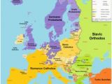 Religion Map Of Europe Religious Maps Of Abrahamic Religions