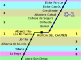 Renfe Spain Map Cercana as Murcia Alicante Wikipedia