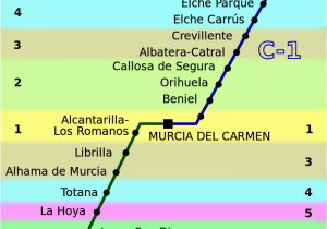 Renfe Spain Map Cercana as Murcia Alicante Wikipedia