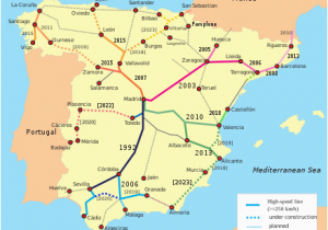 Renfe Spain Map List Of High Speed Railway Lines Revolvy