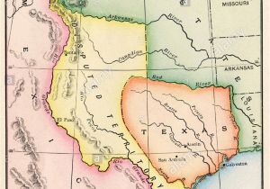 Republic Of Texas Map 1845 Texas Karte Stockfotos Texas Karte Bilder Alamy