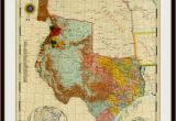 Republic Of Texas Map 1845 Texas Vintage Map Republic Of Texas Commemorative Map Poster Etsy