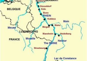 Rhine River Map Europe Rhine River the Rhine River is the Longest and Most