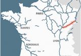 Rhone River France Map Rhone Rhine Canal Detailed Navigation Guides and Maps